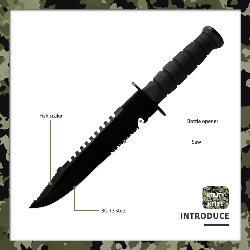 Heavy-duty utility tactical knife