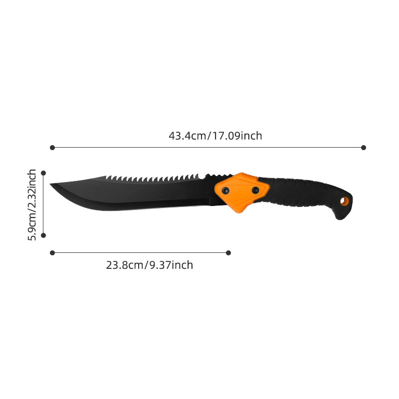 17.09" 3Cr13 Stainless Steel Multi-Functional Machete Knife