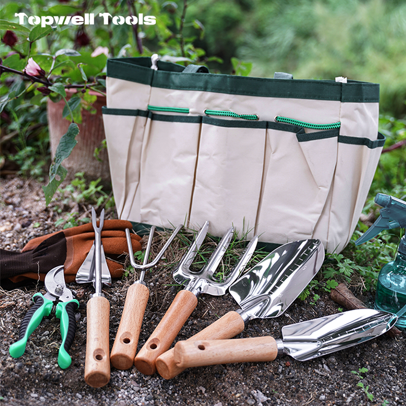 7-Piece Premium Gardening Tool Set with Storage Bag