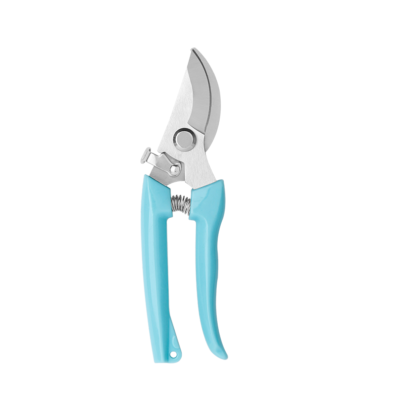 6.93" Light Blue Bypass Pruning Shears - Stainless Steel Gardening