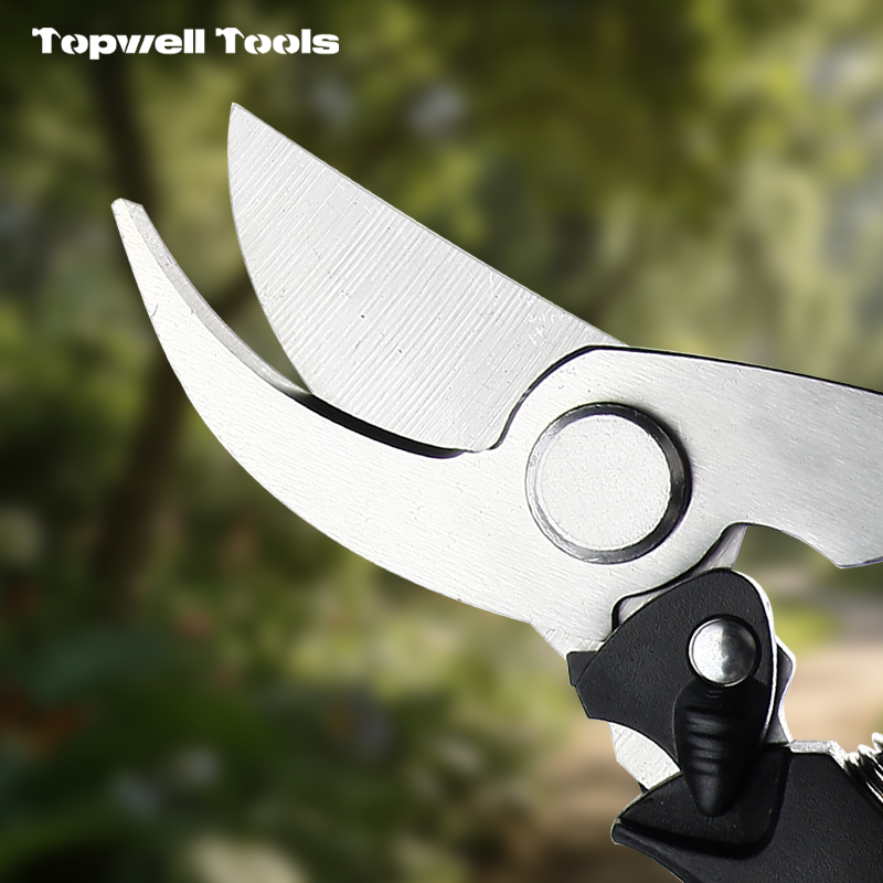 7.13" Bypass Pruning Shears - Stainless Steel Gardening 