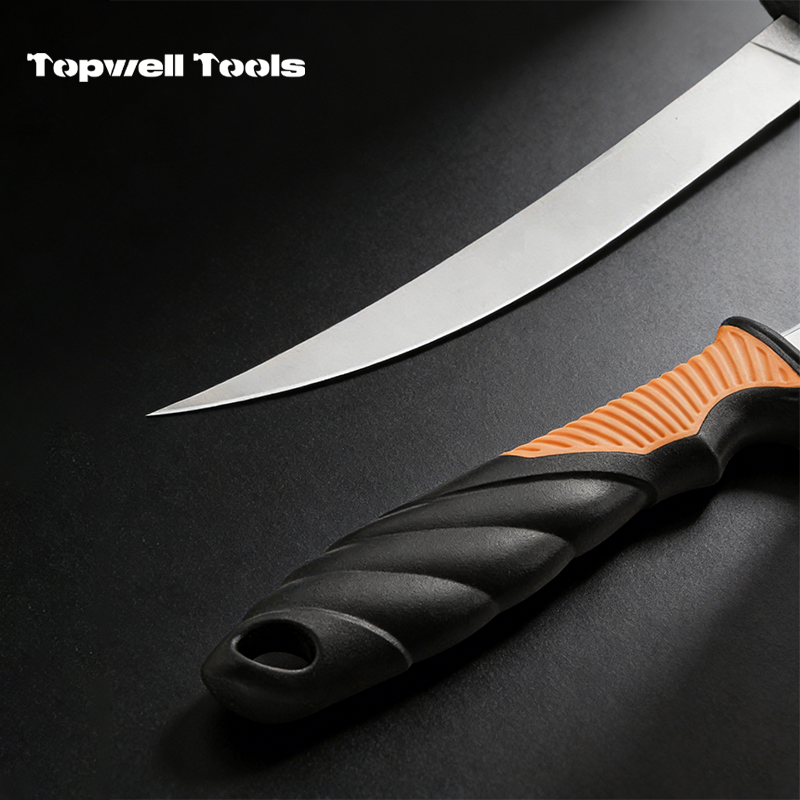6" Professional Fishing Fillet Knife with Protective Vent Sheath