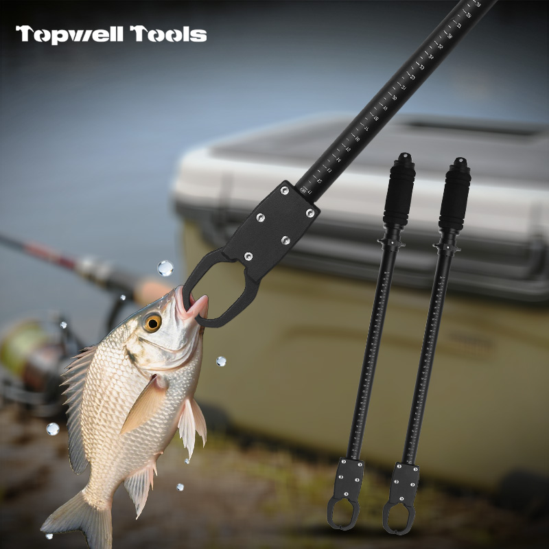 Professional 3-in-1 Fishing Lip Gripper with Built-in Weight Scale & Measuring Ruler
