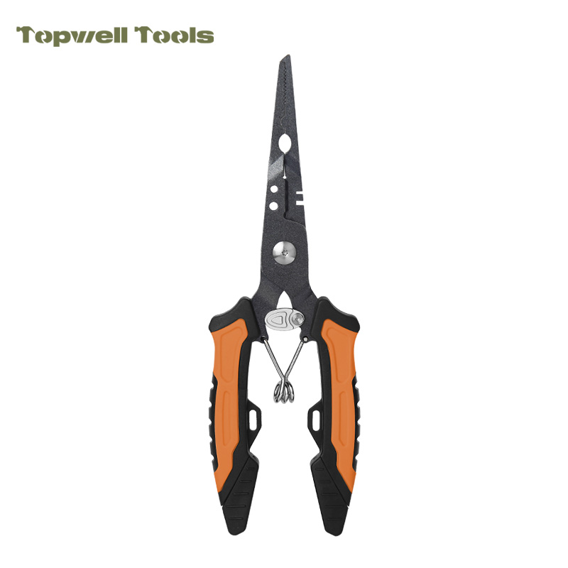 All-in-One Fishing Pliers with Survival Kit, Stainless Steel Multi-tool with Fire Starter