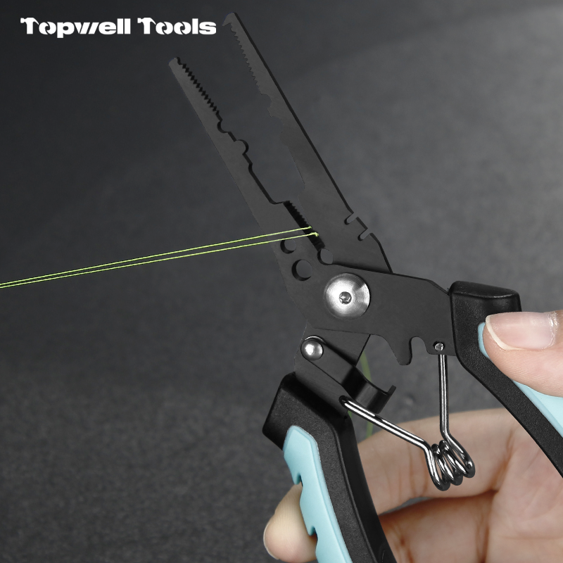 3-in-1 Professional Fishing Pliers & Multi-tool, Stainless Steel Split Ring Tool with Line Cutter