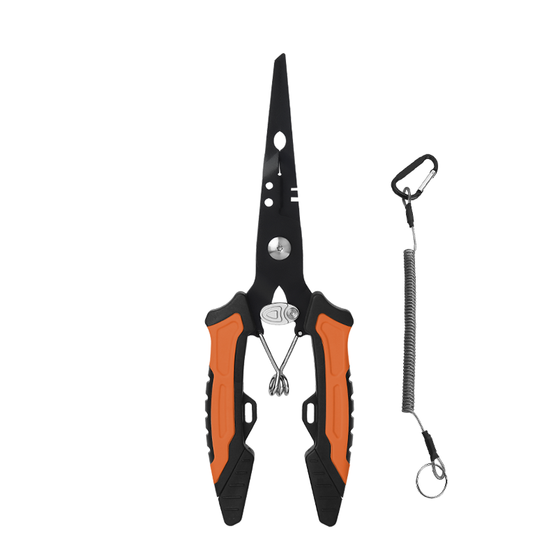 All-in-One Fishing Pliers with Survival Kit, Stainless Steel Multi-tool with Fire Starter