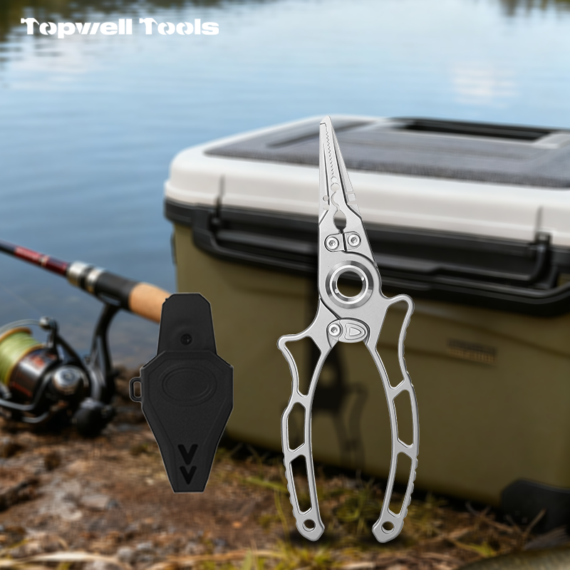 Multifunctional Fishing Scissors & Pliers with Safety Lock