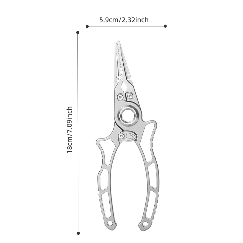 Multifunctional Fishing Scissors & Pliers with Safety Lock