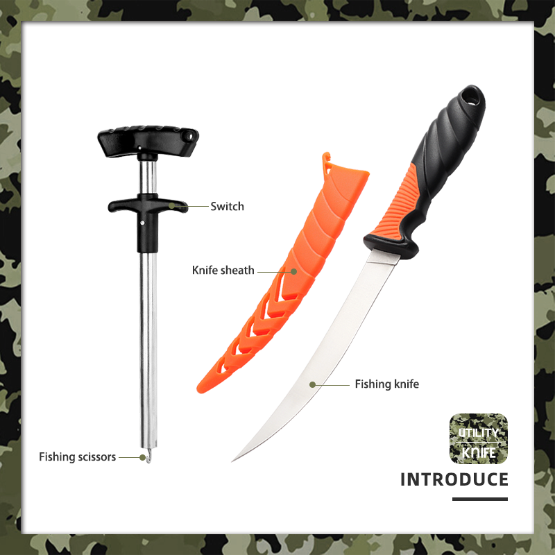 Professional 4-Pc Fishing Tool Set - Multi-functional Aluminum Fishing