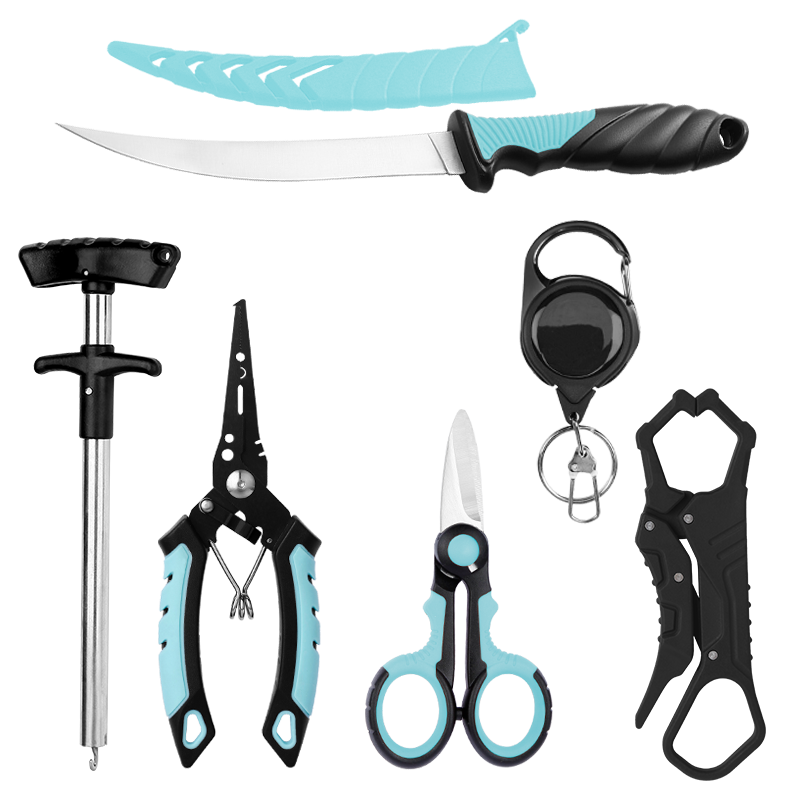 Professional 4-Pc Fishing Tool Set - Multi-functional Aluminum Fishing