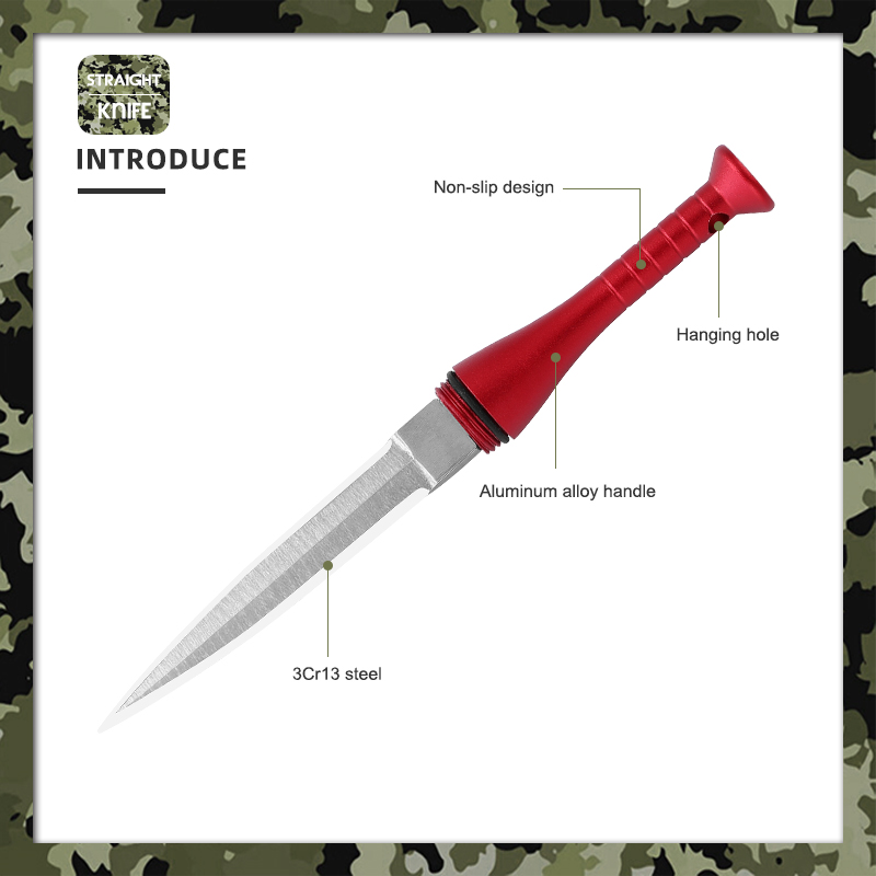 Aluminum Alloy Double-edged Blade Portable Lightweight Easy Carry Mini Outdoor Pocket Baseball Knife for Camping Survival