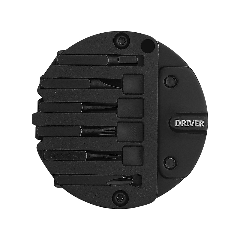 7-in-1 Keychain Multitool, Portable Round Folding Pocket Knife