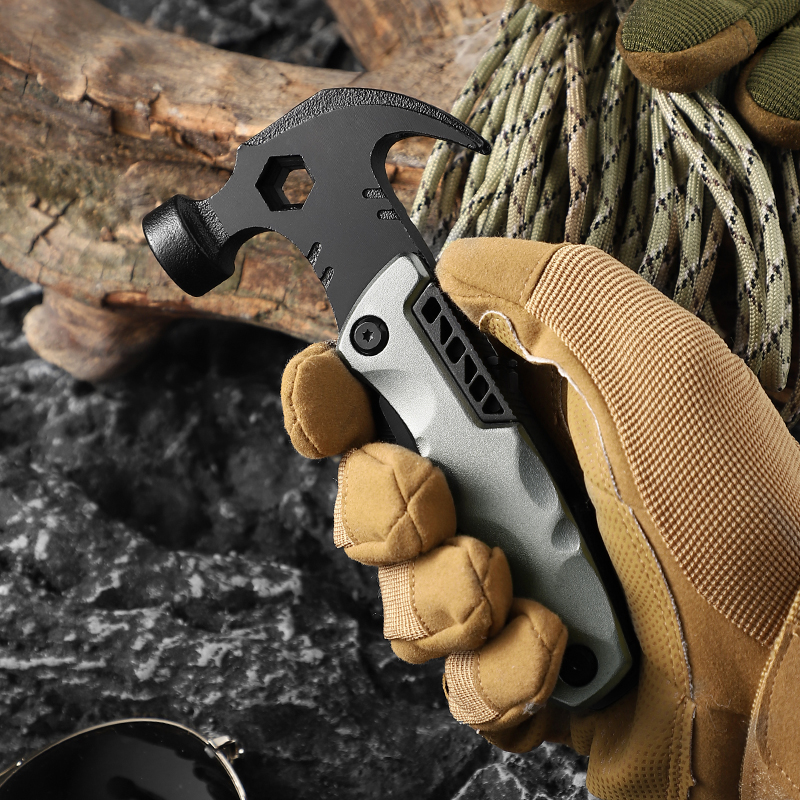 Stainless Steel Survival Multi-functional Axes Hammer for Camping Hiking