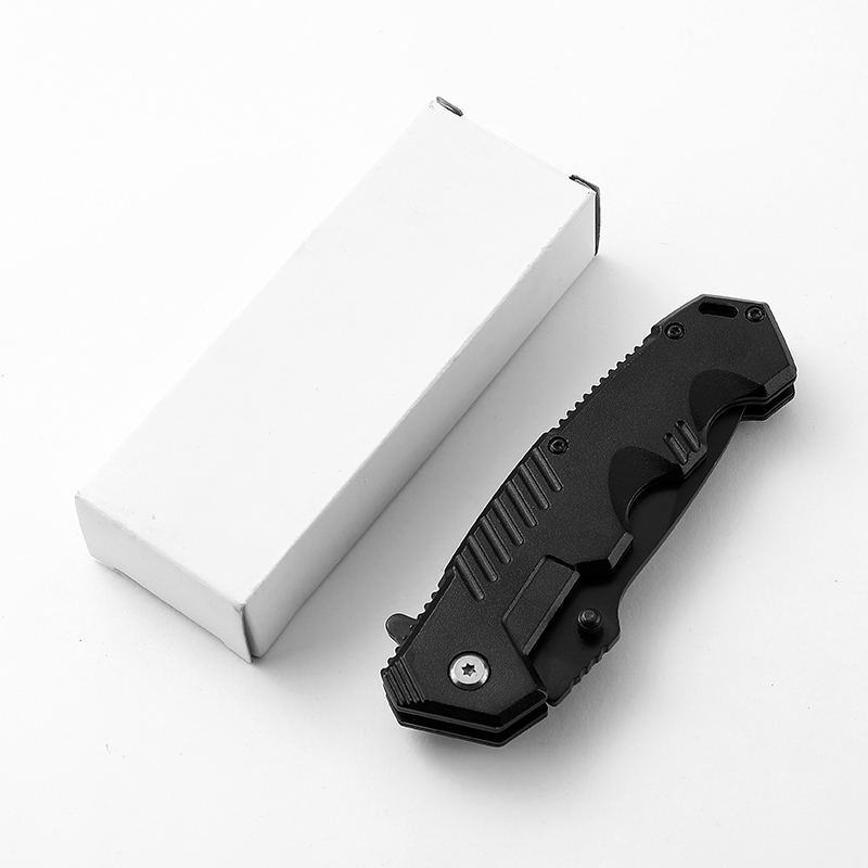 Outdoor Camping Hiking Survival Pocket Folding Knives in Stainless Steel 420 and Aluminum Blade