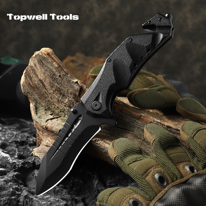 Stainless Steel Camping Hunting Multifunction Folding Pocket Knife