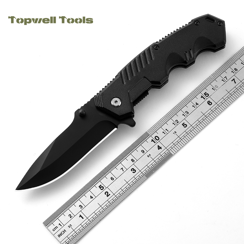 Outdoor Camping Hiking Survival Pocket Folding Knives in Stainless Steel 420 and Aluminum Blade