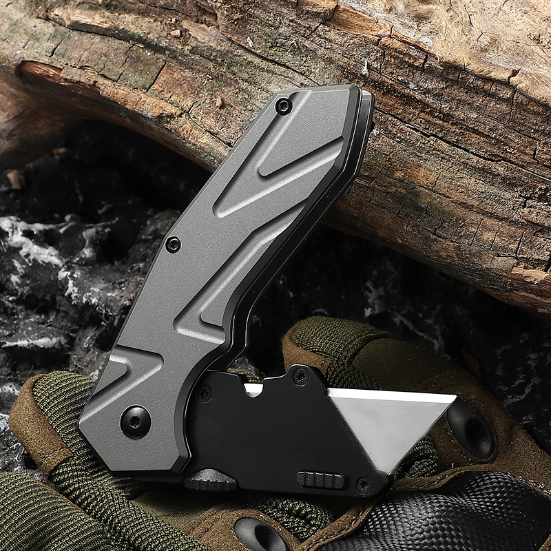 Premium Folding Utility Knife with SK5 Steel Blade