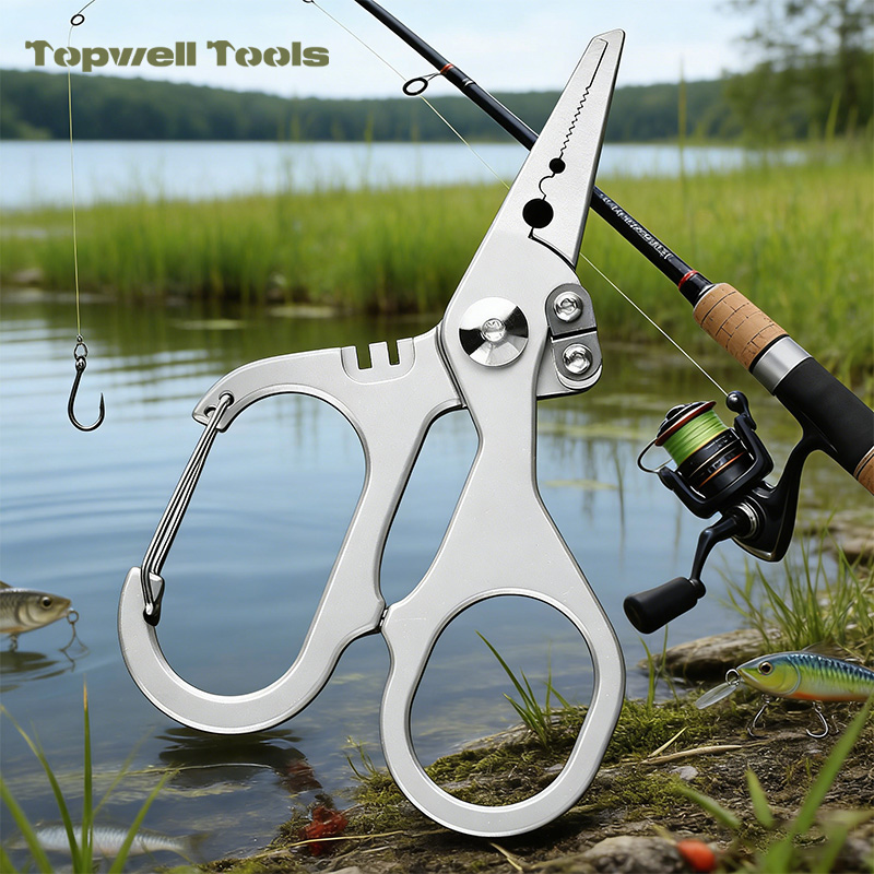 6-in-1 Aluminum Alloy Fishing Pliers & Line Snips