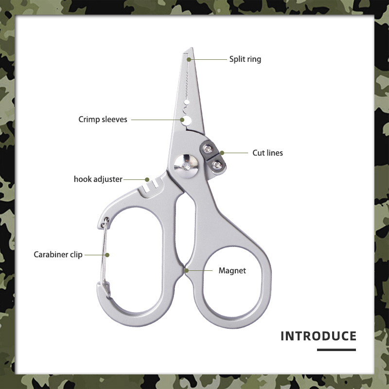 6-in-1 Aluminum Alloy Fishing Pliers & Line Snips