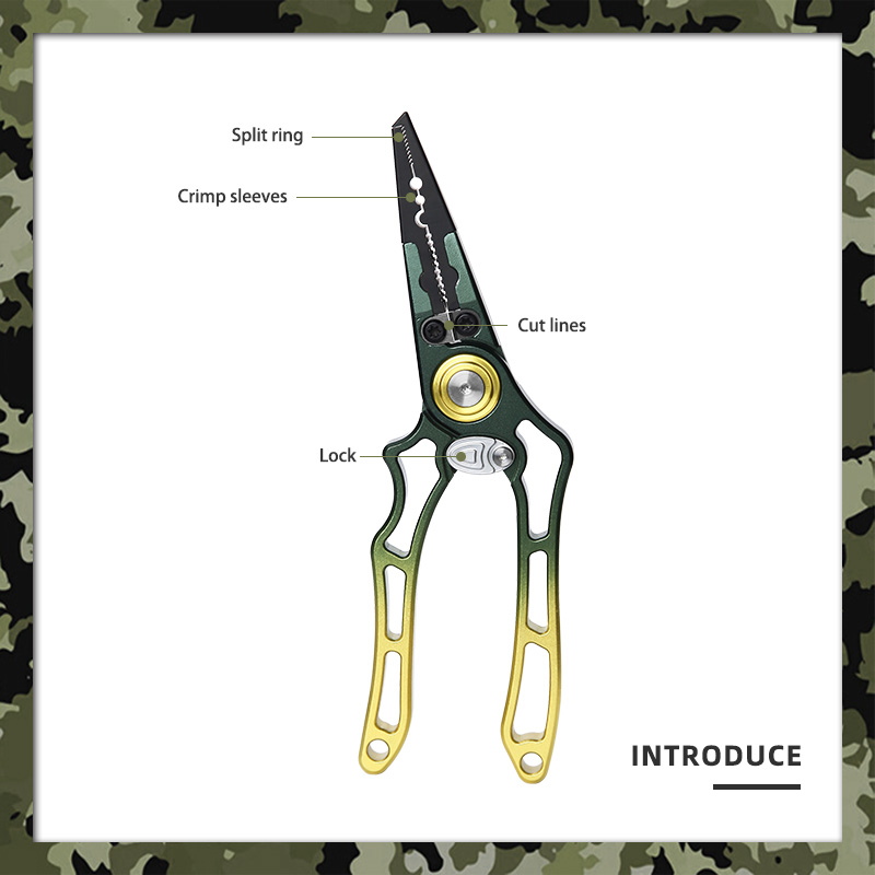 Aluminum Alloy Multifunctional Fishing Pliers - Split Ring Opener
