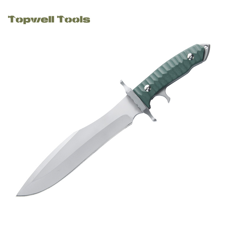 Heavy Duty Hunting Fixed Blade Knife - 420 Stainless Steel Full Tang