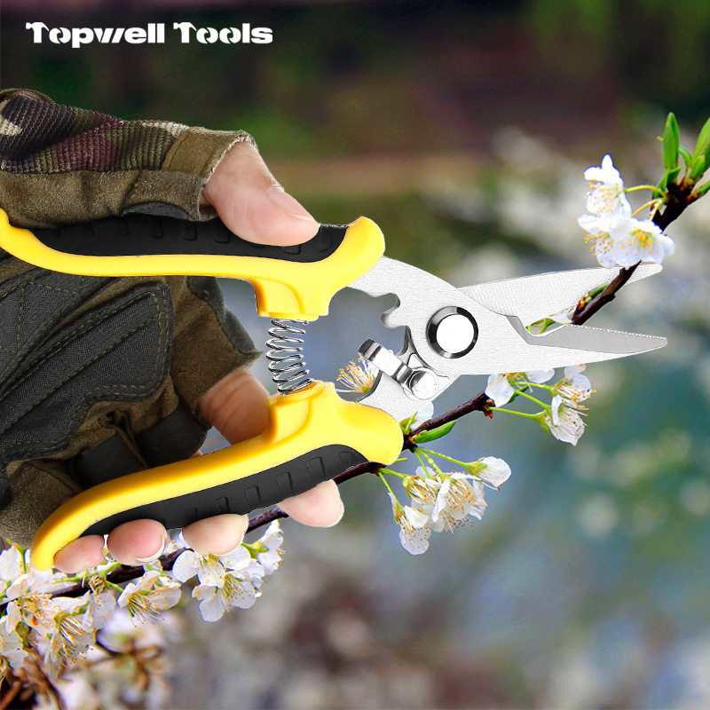 Professional Heavy Duty Utility Shears - Stainless Steel Sharp Edge 