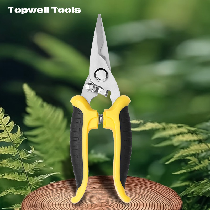 Professional Heavy Duty Utility Shears - Stainless Steel Sharp Edge 