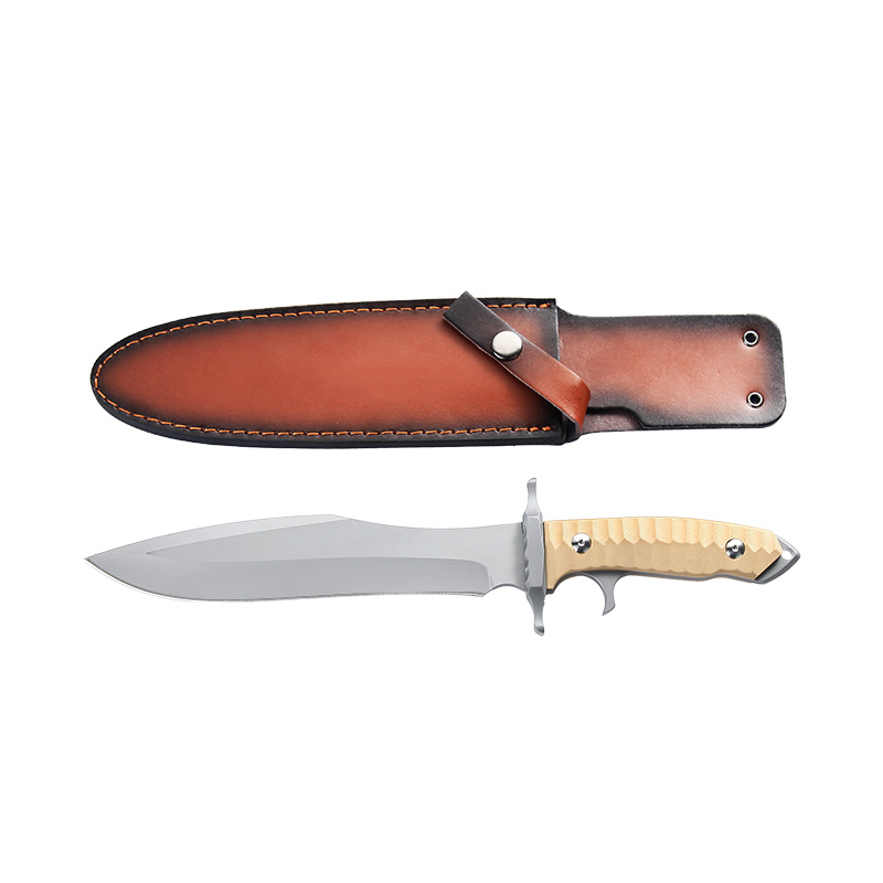 Heavy Duty Hunting Fixed Blade Knife - 420 Stainless Steel Full Tang