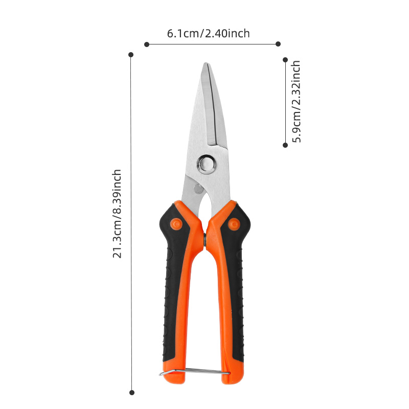 Heavy Duty Multi-Purpose Utility Shears - Stainless Steel Sharp Edge 