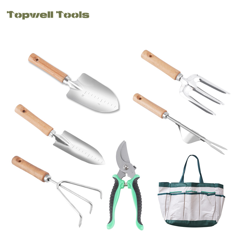 7-Piece Premium Gardening Tool Set with Storage Bag