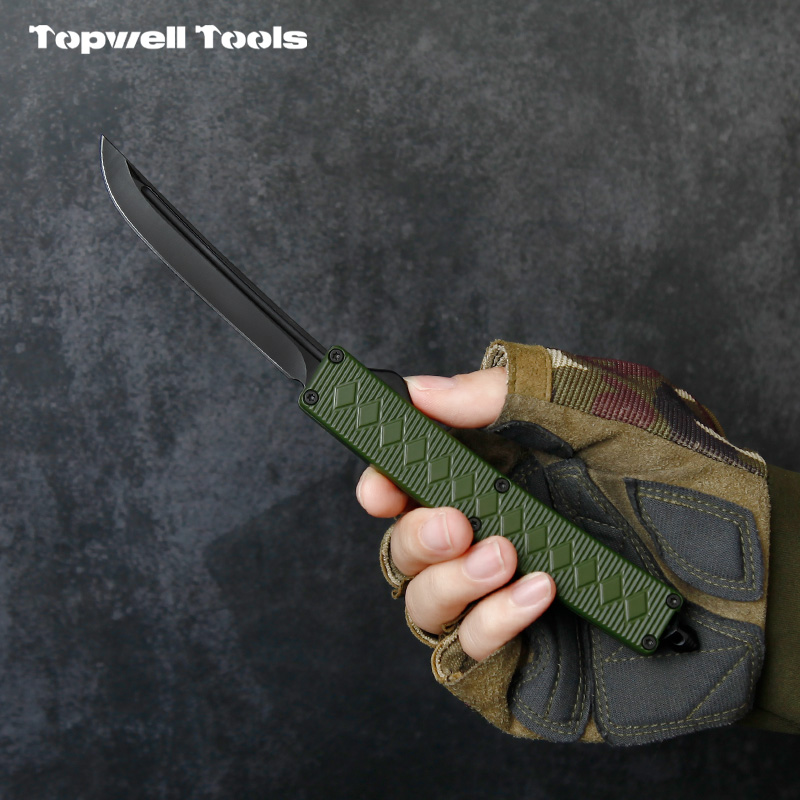 Olive Green Tactical OTF Automatic Knife Olive Green Tactical OTF Automatic Knife