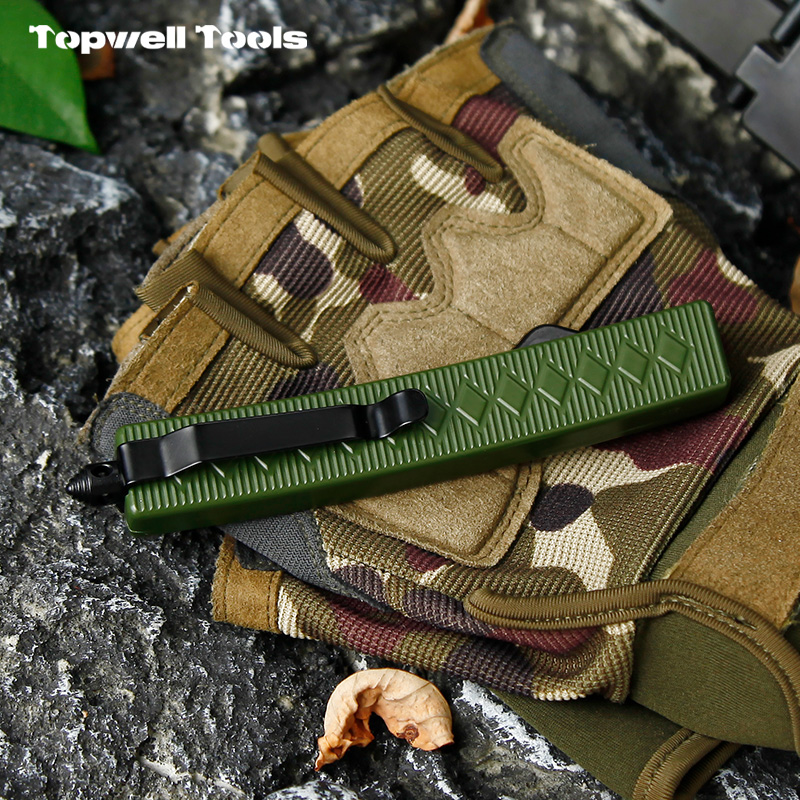 Olive Green Tactical OTF Automatic Knife Olive Green Tactical OTF Automatic Knife