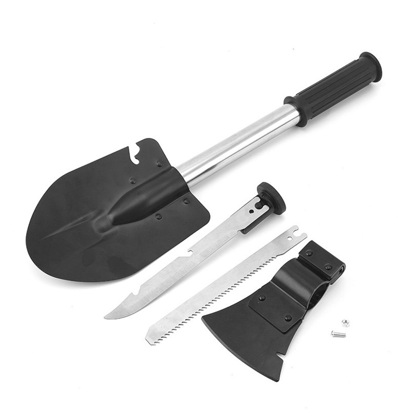 Modular Tactical Survival Shovel & Axe Multi-Tool Combo