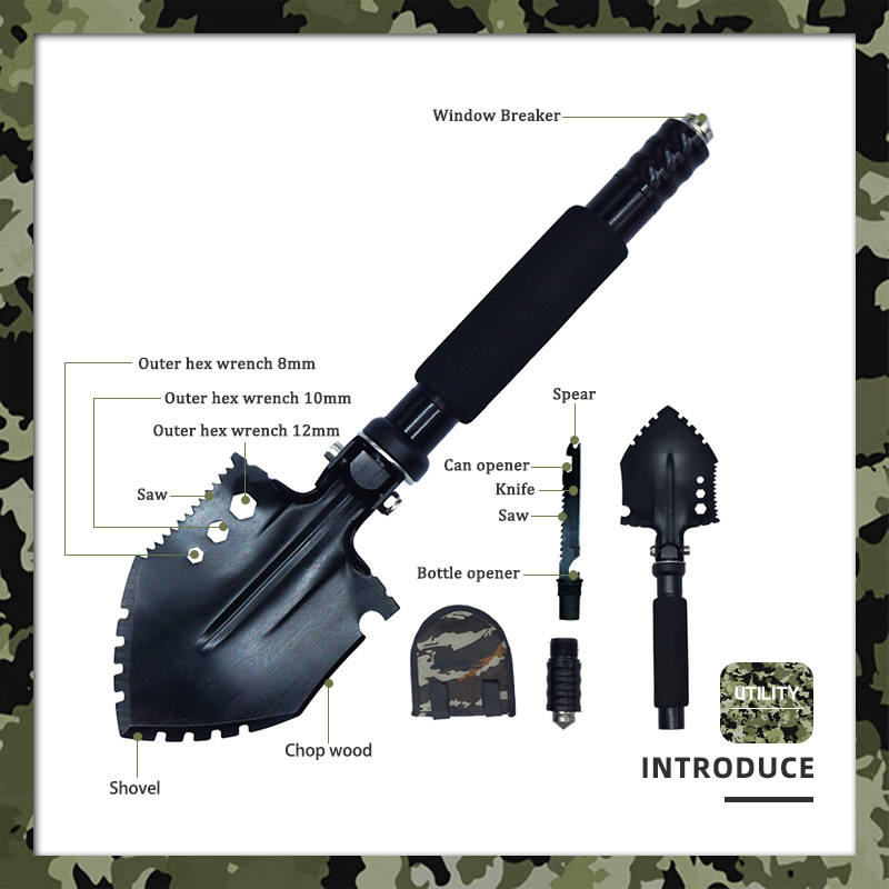 10-in-1 Compact Tactical Survival Shovel 10-in-1 Compact Tactical Survival Shovel