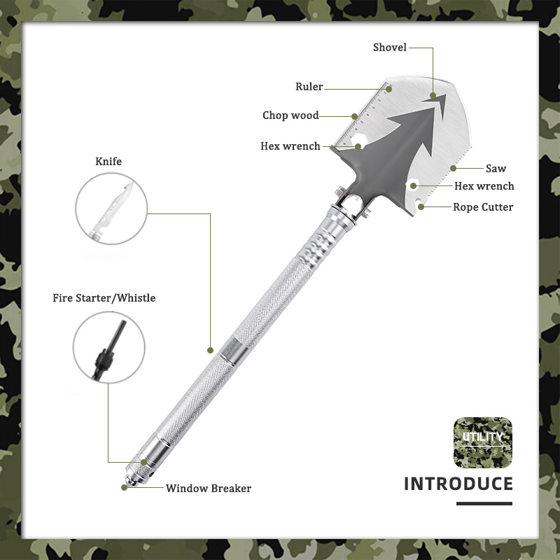 Heavy-Duty Tactical Survival Shovel Heavy-Duty Tactical Survival Shovel