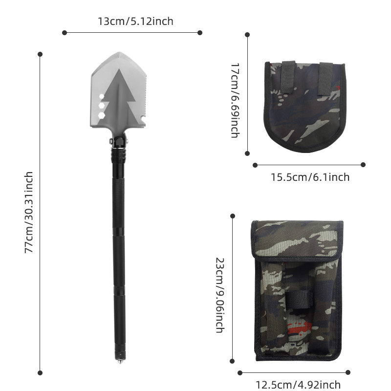 Multi-Functional Breakdown Camping Spade Kit Multi-Functional Breakdown Camping Spade Kit