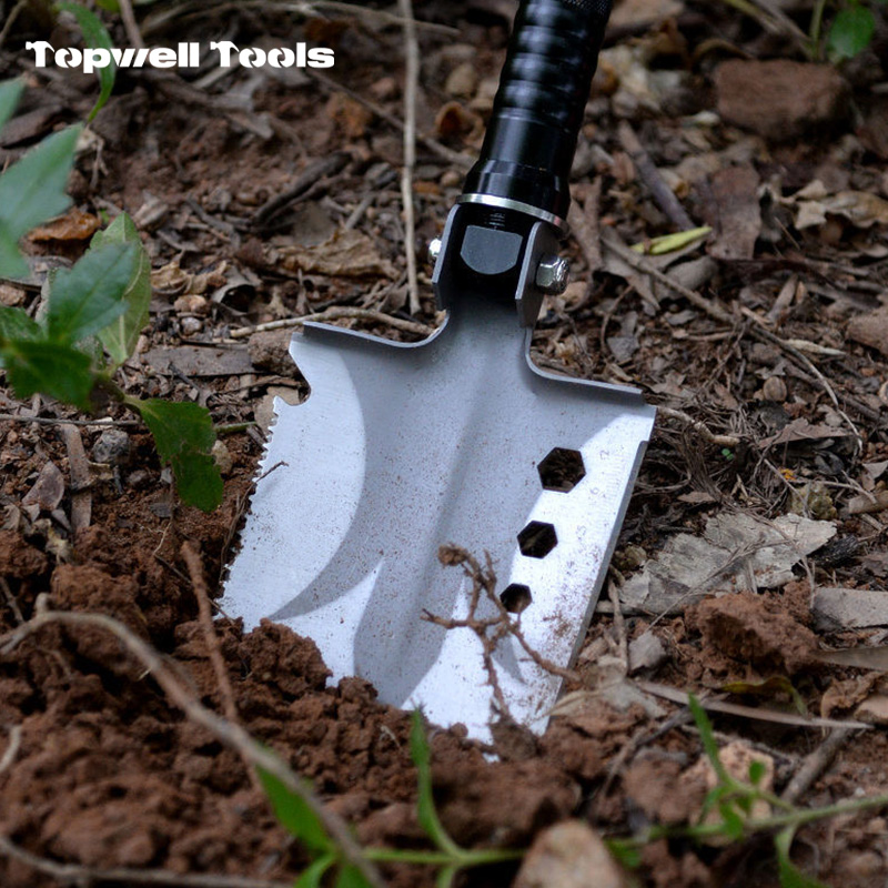 15-in-1 Tactical Survival Shovel with Heavy