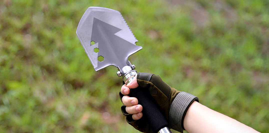 Heavy duty breakdown camping trowel
