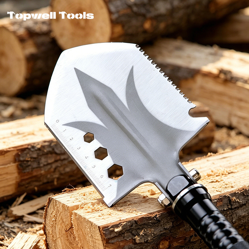 15-in-1 Tactical Survival Shovel with Heavy
