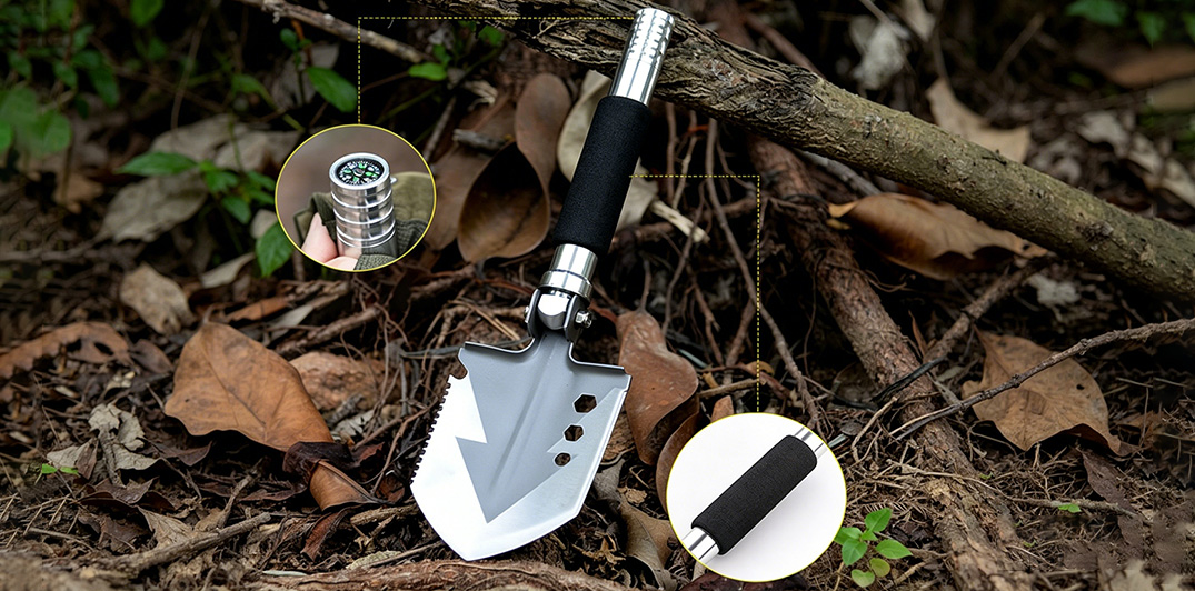 camping survival gear with ferro rod