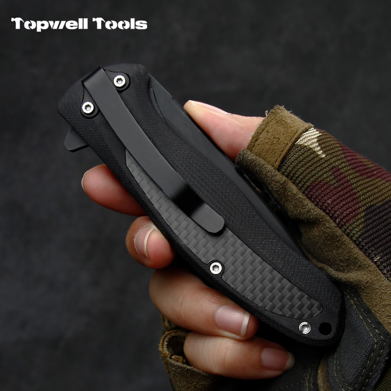 G10 and Carbon Fiber Handle &ndash; 420 Stainless Steel Pocket Utility Tool