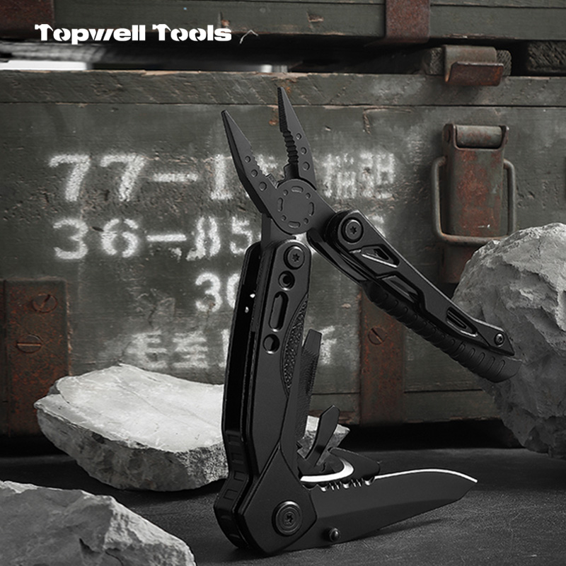 Matte Black 15-in-1 Outdoor Multi-Tool Pliers Matte Black 15-in-1 Outdoor Multi-Tool Pliers