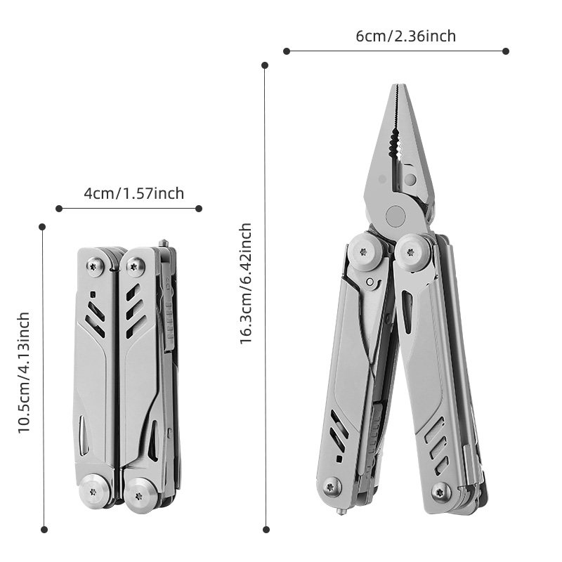 Professional 19-in-1 Stainless Steel Multi-Tool Pliers Professional 19-in-1 Stainless Steel Multi-Tool Pliers