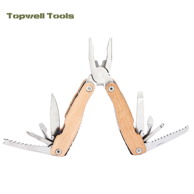 13-in-1 Premium Wooden Handle Outdoor Multi-Tool Pliers 13-in-1 Premium Wooden Handle Outdoor Multi-Tool Pliers