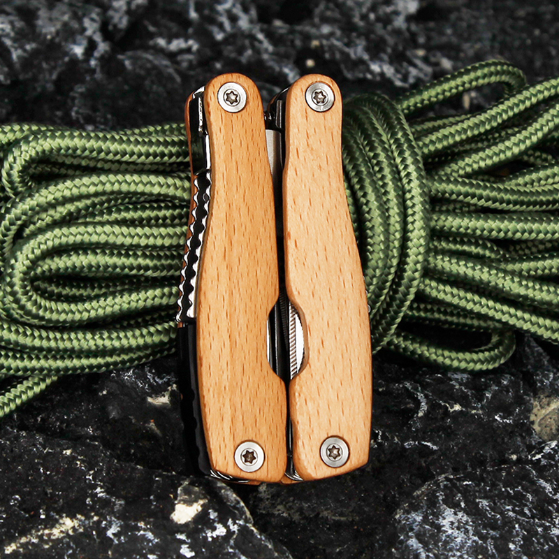 13-in-1 Premium Wooden Handle Outdoor Multi-Tool Pliers 13-in-1 Premium Wooden Handle Outdoor Multi-Tool Pliers