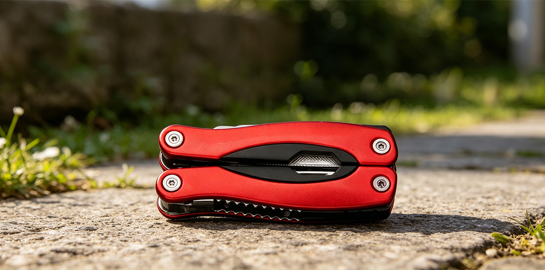 12-in-1 camping hardware with wood saw