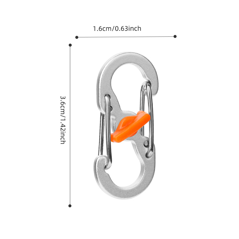 S-Type Dual-Gated Locking Carabiner