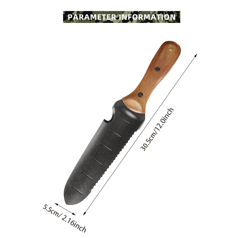 12" Heavy Duty Gardening Trowel with Ipe Wood Handle & Nylon Sheath 12" Heavy Duty Gardening Trowel with Ipe Wood Handle & Nylon Sheath