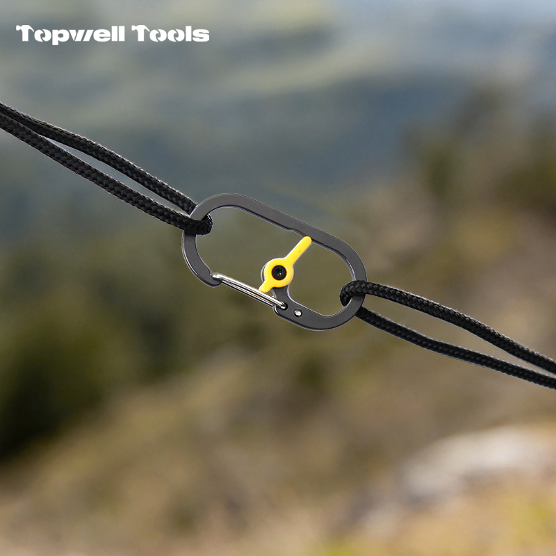 Mini Aluminum Carabiner Clip with Manual Center Lock Mini Aluminum Carabiner Clip with Manual Center Lock