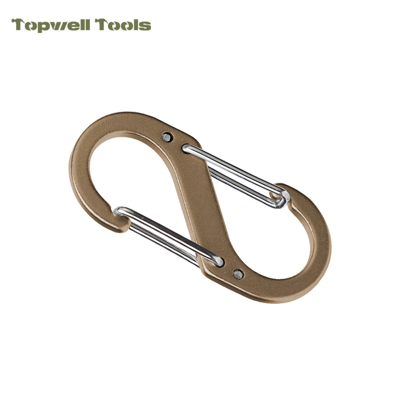 1.97” S-Type Aluminum Carabiner Clips 1.97” S-Type Aluminum Carabiner Clips